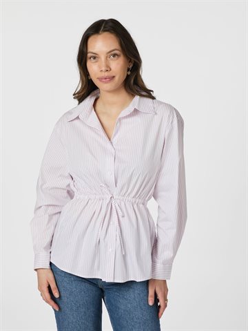 Neo Noir - Solei Small Stripe Shirt - Light Pink