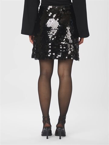 Neo Noir - Miva Big Sequins Skirt - Black