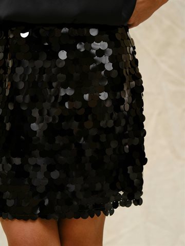 Neo Noir - Miva Big Sequins Skirt - Black