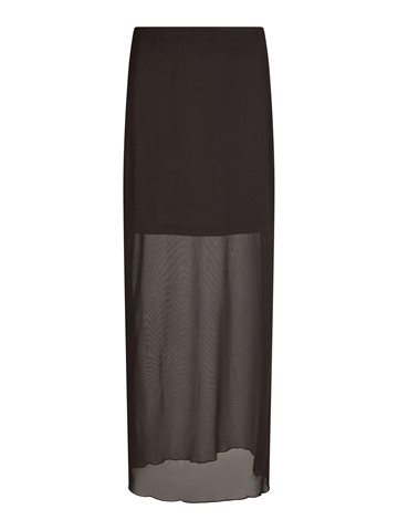 Neo Noir - Marlise Mesh Skirt - Dark Brown