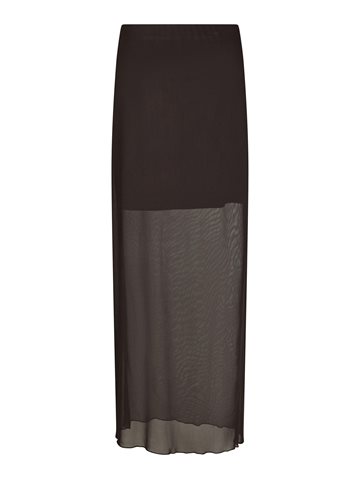 Neo Noir - Marlise Mesh Skirt - Dark Brown