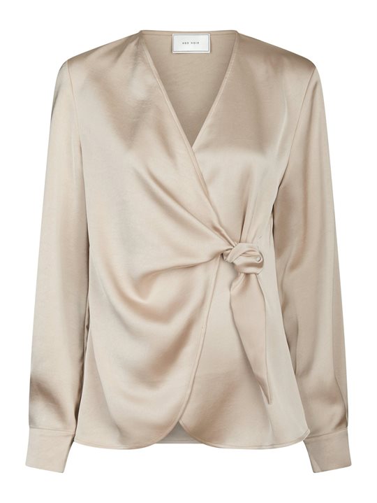 Neo Noir - Petris Heavy Sateen Blouse - Champagne