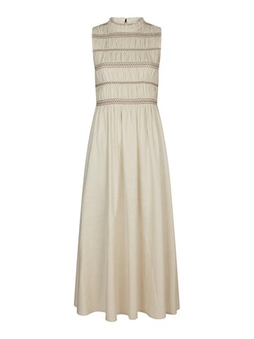 Neo Noir - Atika Deco Smock Dress - Ivory  