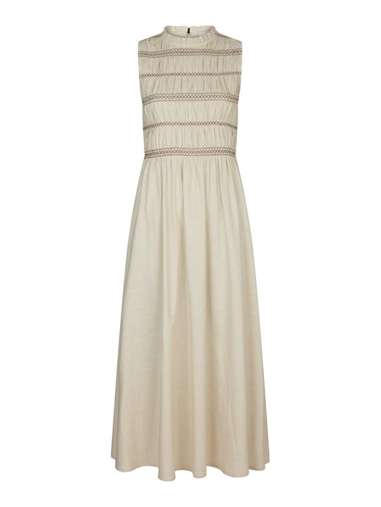Neo Noir - Atika Deco Smock Dress - Ivory  