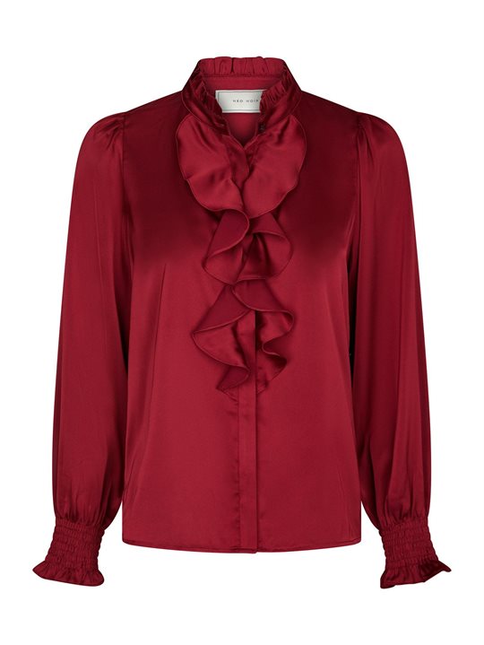 FORUDBESTILLING (MIDT/SLUT NOV) Neo Noir - Zamola Blouse - Dark Red