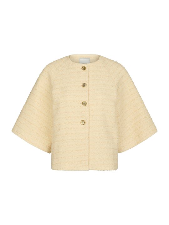 Neo Noir - Rosella Boucle Mini Jacket - Light Yellow