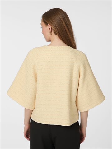 Neo Noir - Rosella Boucle Mini Jacket - Light Yellow