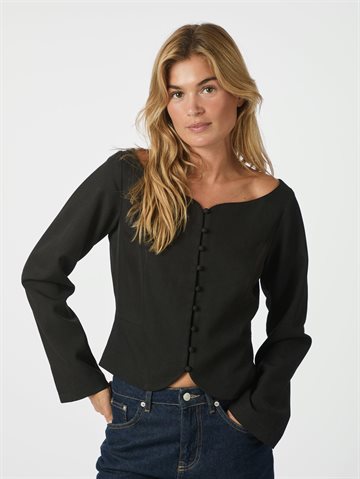 Neo Noir - Salsa Structure Blouse - Black