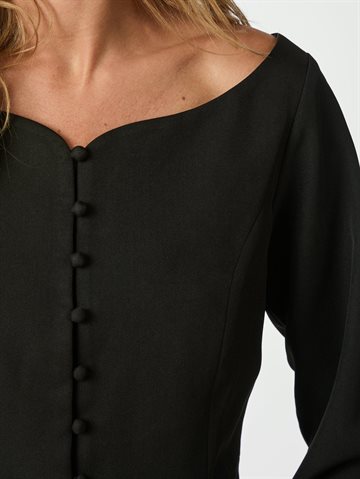 Neo Noir - Salsa Structure Blouse - Black