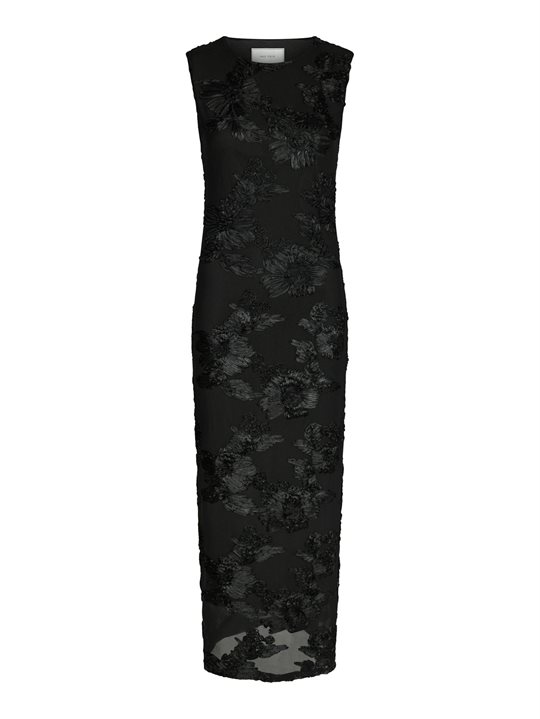 Neo Noir - Tiranna Big Flower Mesh Dress - Black