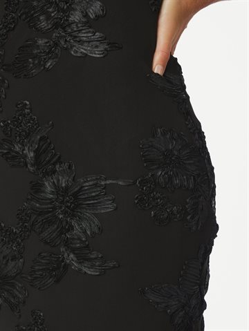 Neo Noir - Tiranna Big Flower Mesh Dress - Black