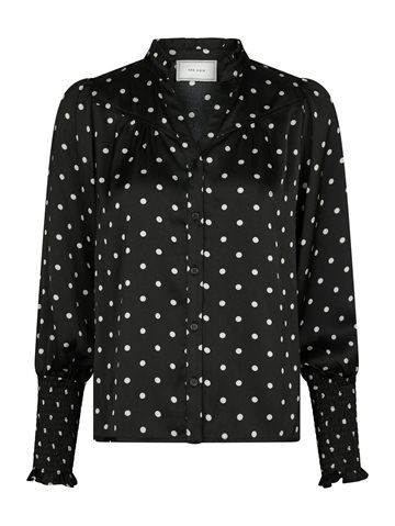 Neo Noir - Camisa Dot Blouse - Black