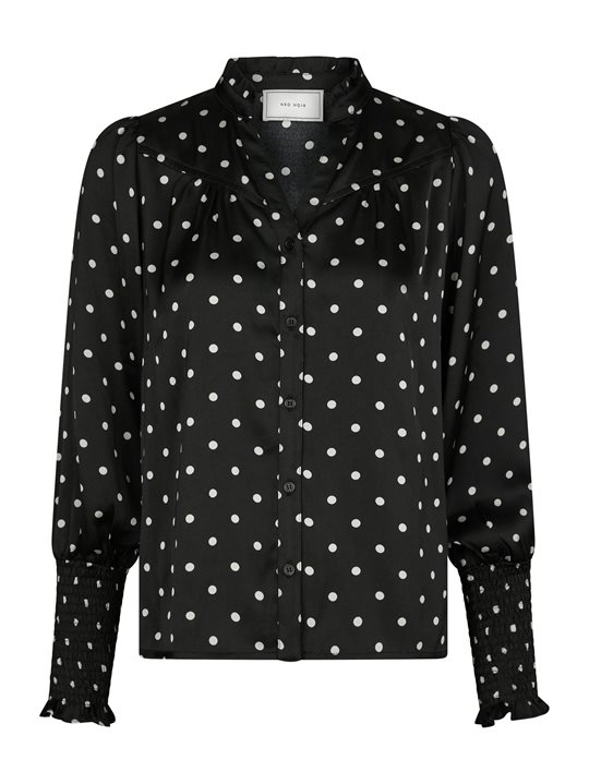 Neo Noir - Camisa Dot Blouse - Black