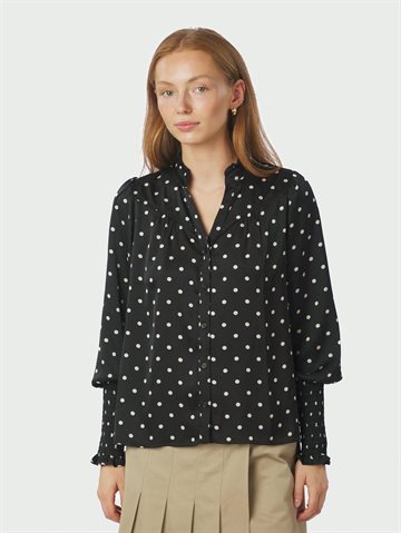 Neo Noir - Camisa Dot Blouse - Black