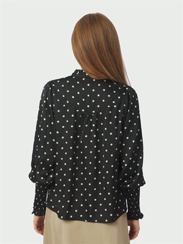 Neo Noir - Camisa Dot Blouse - Black