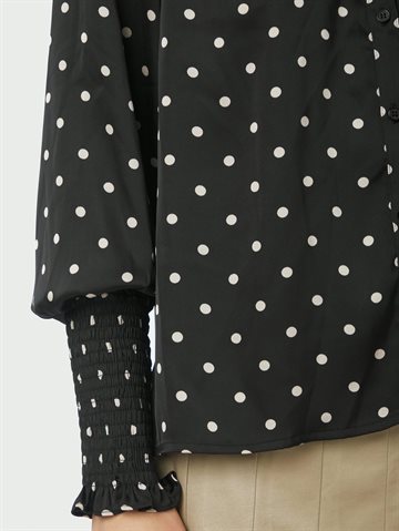 Neo Noir - Camisa Dot Blouse - Black