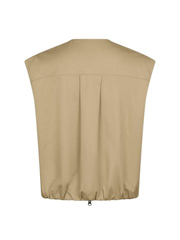 Neo Noir - Flo Balloon Twill Vest - Taupe