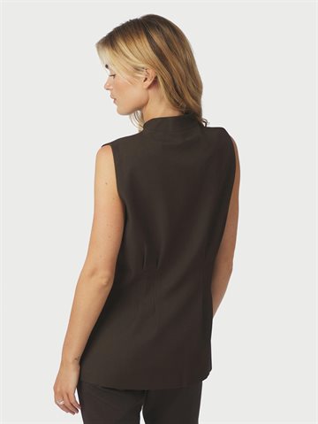 Neo Noir - Finna Structure Vest - Dark Brown