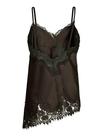Neo Noir - Viole Lace Top - Dark Brown