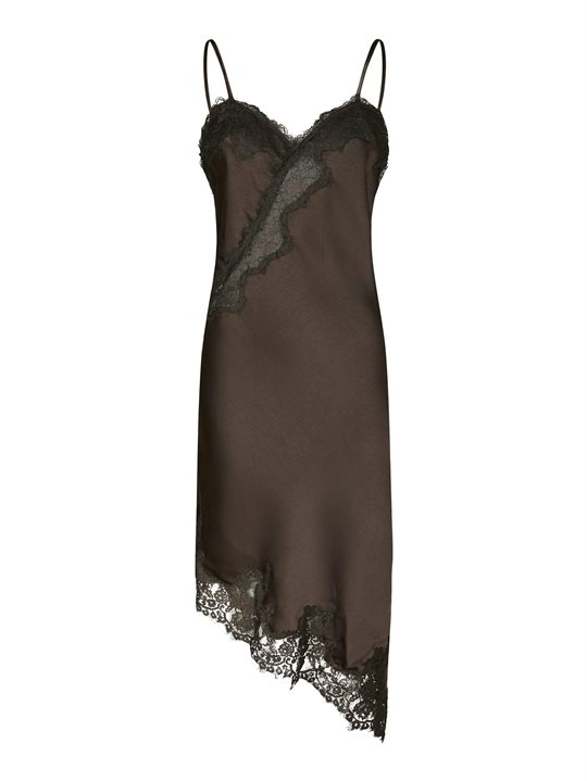 Neo Noir - Sorelle Lace Dress - Dark Brown