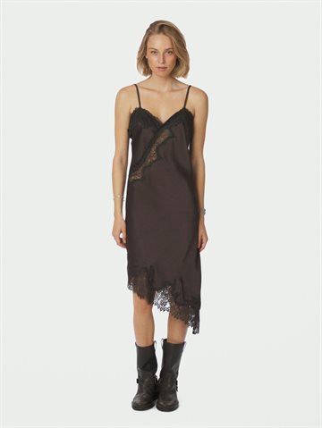 Neo Noir - Sorelle Lace Dress - Dark Brown