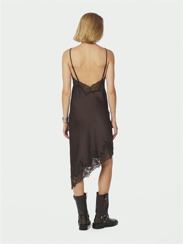 Neo Noir - Sorelle Lace Dress - Dark Brown