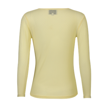 Liberté - Mesh Ls Tshirt - Yellow Small Flock Dot