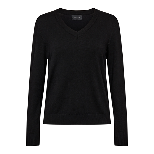 Liberté - Vivi Ls Vneck Pullover - Black