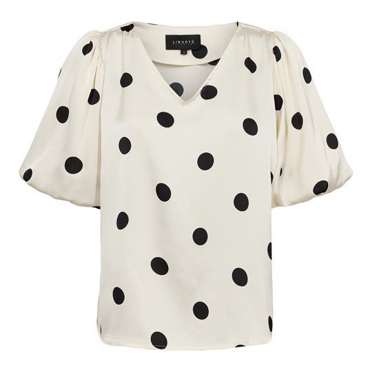 Liberté - Dotti Blouse - Creme Black Dot