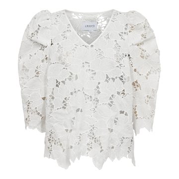Liberté - Rossie Vneck Blouse - White