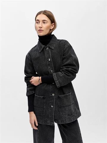 Object - Birgit Ls Denim Jacket - Black Denim