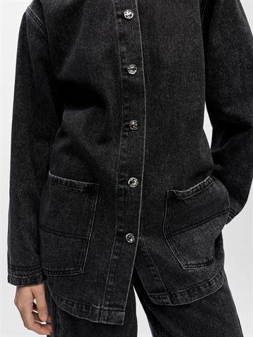 Object - Birgit Ls Denim Jacket - Black Denim