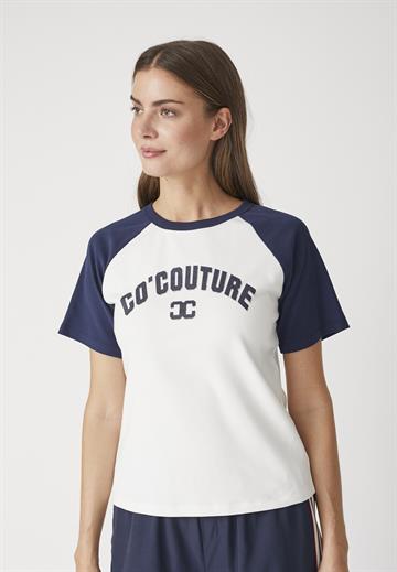 Co\' Couture - Edge Block Tee - OffWhite Navy