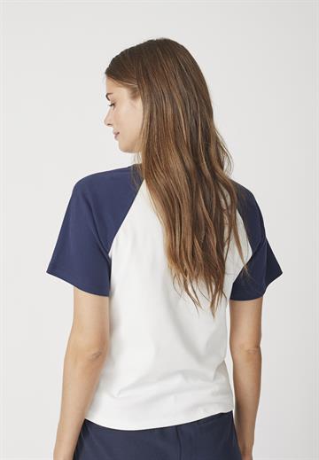 Co\' Couture - Edge Block Tee - OffWhite Navy
