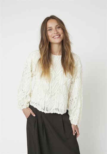 Co\' Couture - Shania Fluffy Blouse - Off White