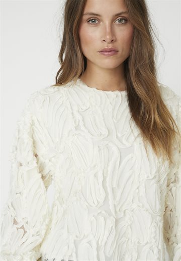 Co\' Couture - Shania Fluffy Blouse - Off White