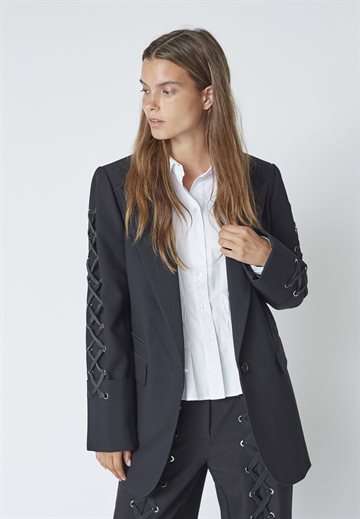 Co\' Couture - Vola Eyelet Blazer - Black