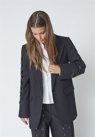 Co\' Couture - Vola Eyelet Blazer - Black