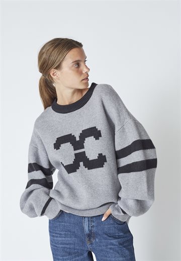 Co\' Couture - Row Coco Logo Knit - Light Grey