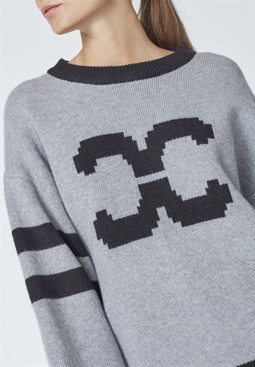 Co\' Couture - Row Coco Logo Knit - Light Grey