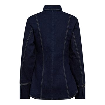 Co\' Couture - Theo Fitted Denim Shirt - Dark Denim