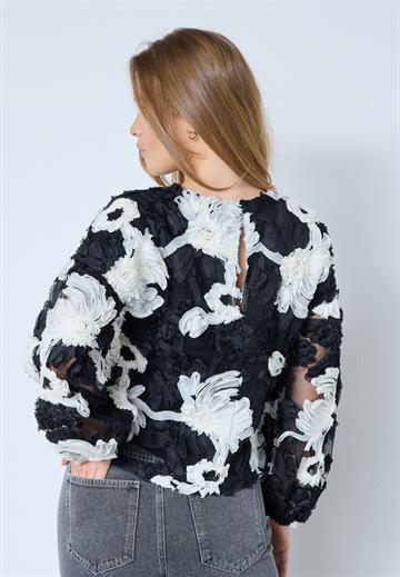 Co\' Couture - Fleur Fluffy Blouse - Black