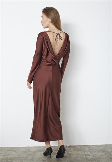 Co\' Couture - Safira Waterfall Back Dress - Dark Brown