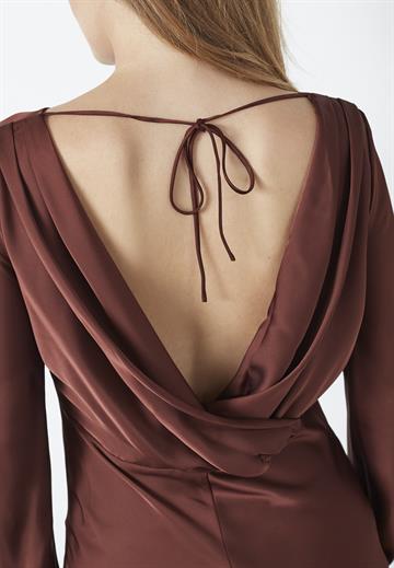 Co\' Couture - Safira Waterfall Back Dress - Dark Brown
