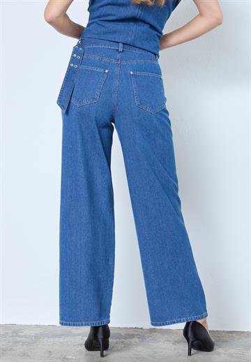 Co\' Couture - Kimmy Belt Jeans - Dark Denim