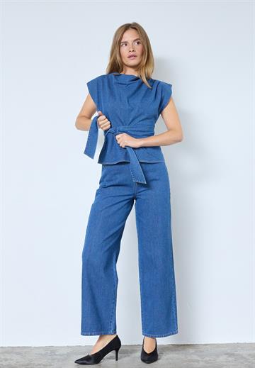 Co\' Couture - Kimmy Belt Jeans - Dark Denim