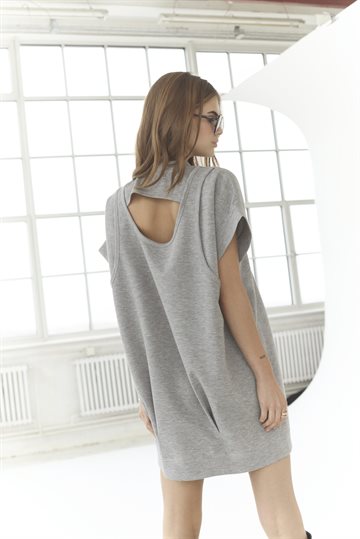 Co' Couture - Lance Sweat Dress - Grey Melange
