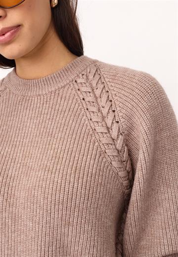 Co\' Couture - Row CC Braid String Knit - Mink