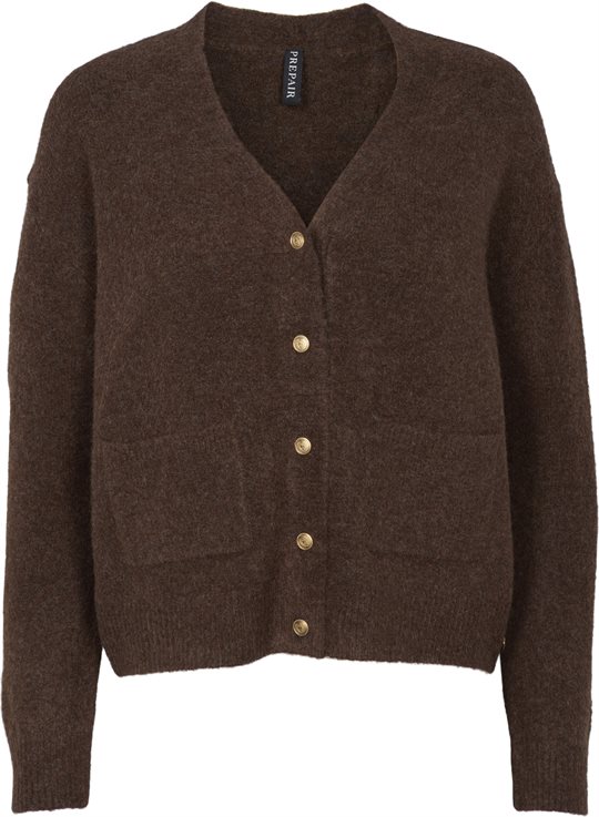 Prepair - Gigi Knit Cardigan - Chocolate Brown