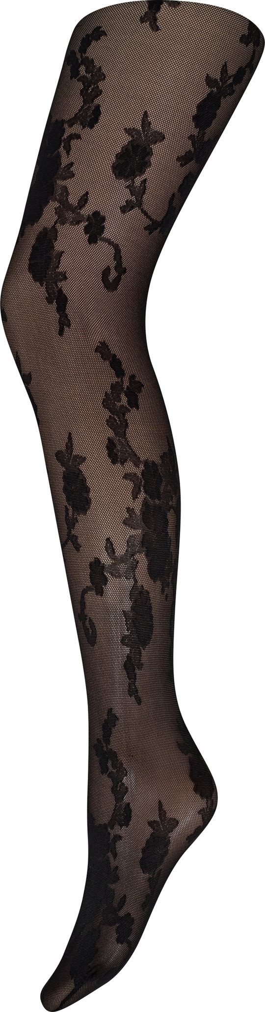 Hype The Detail - Tight 30 Den - Black Flower Print